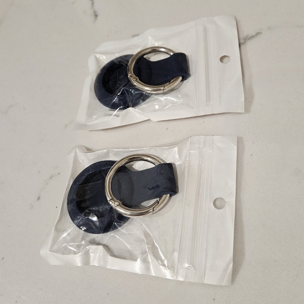 Airtag Holder Set Of 2 Navy With Clip Brand New